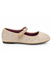 BAILARINA TERCIOPELO TACHUELAS DORADAS