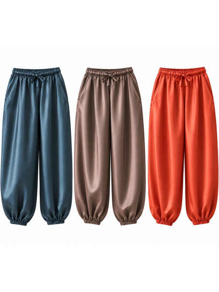 PANTALÓN BOMBACHO SATINADO