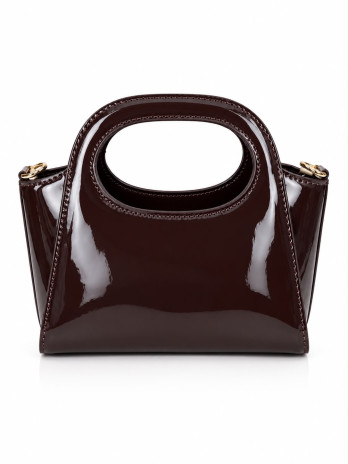 BOLSO MARRÓN CHOCOLATE (INCLUYE ASA LARGA)