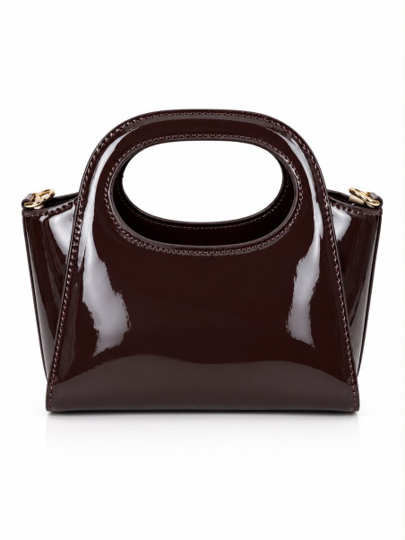 BOLSO MARRÓN CHOCOLATE (INCLUYE ASA LARGA)