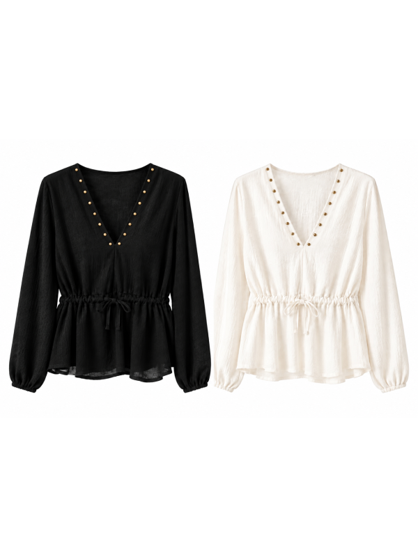 BLUSA TACHUELAS