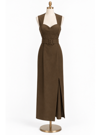 VESTIDO MARRÓN MARTA