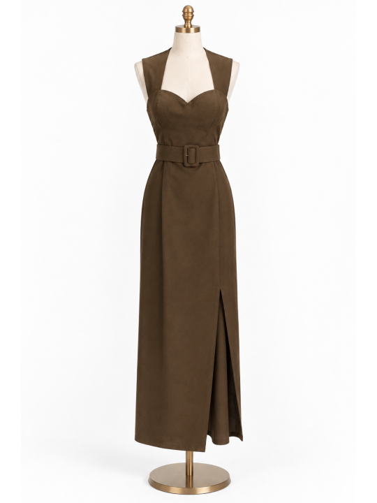 VESTIDO MARRÓN MARTA