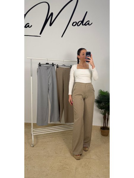 PANTALÓN PINZAS RAYAS