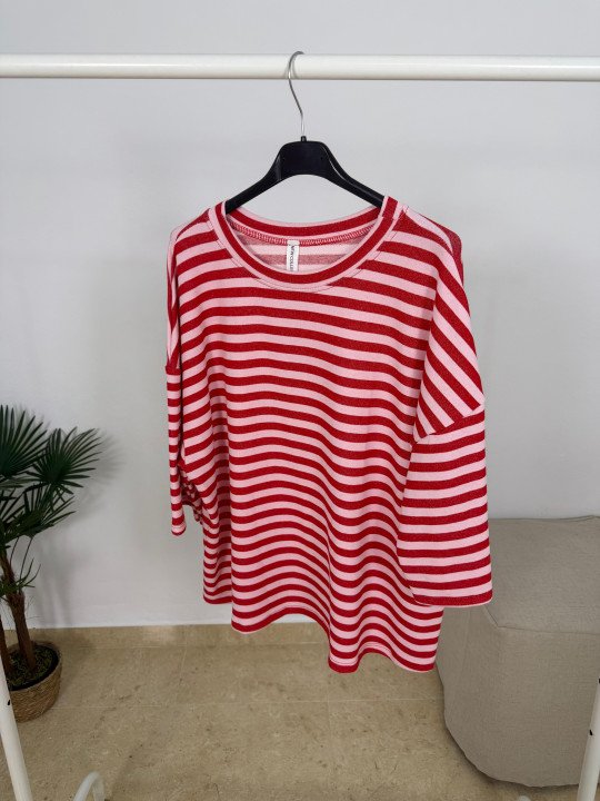 CAMISETA OVERSIZED RAYAS