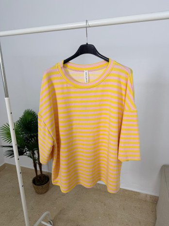 CAMISETA OVERSIZED RAYAS