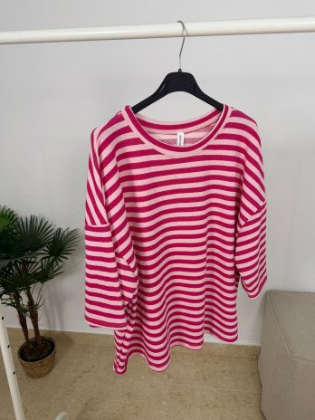 CAMISETA OVERSIZED RAYAS