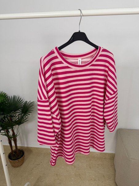 CAMISETA OVERSIZED RAYAS