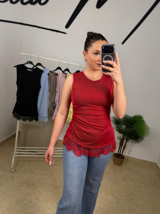 CHALECO SARA ENCAJES