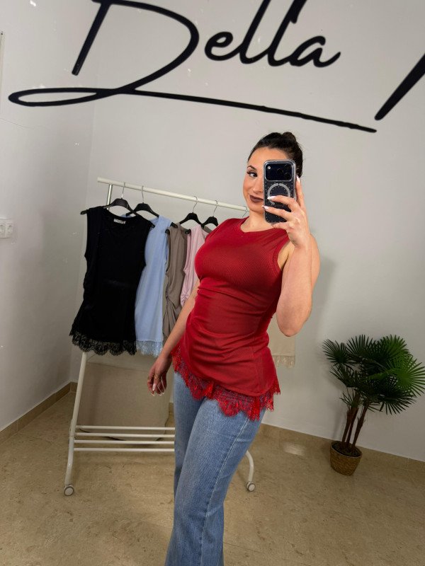 CHALECO SARA ENCAJES