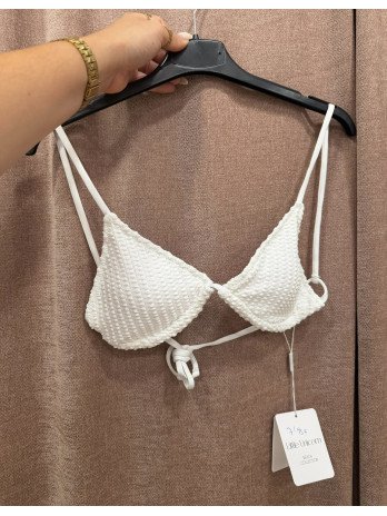 PARTE DE ARRIBA BIKINI CALADO BLANCO