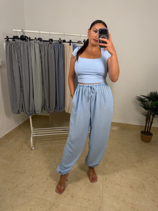 PANTALÓN BOMBACHO VICHY