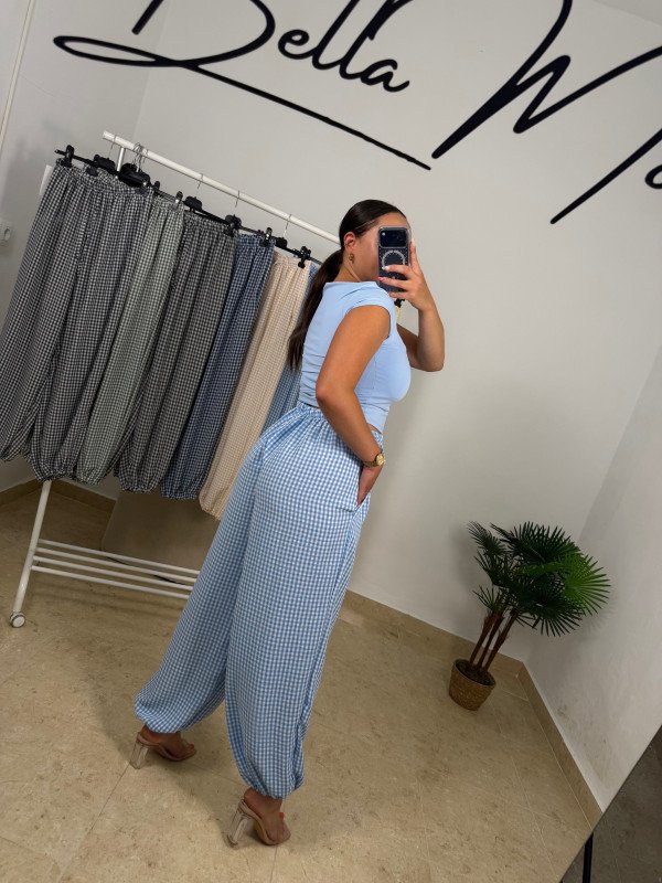 PANTALÓN BOMBACHO VICHY